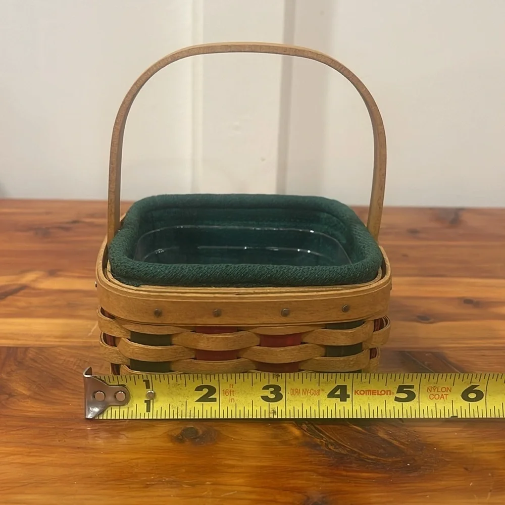 Vtg Longaberger 2003 Holiday Helper Basket